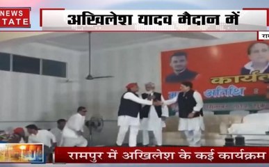 अखिलेश यादव के रामपुर दौरे का दूसरा दिन, सरकार पर लगाए साजिश के आरोप