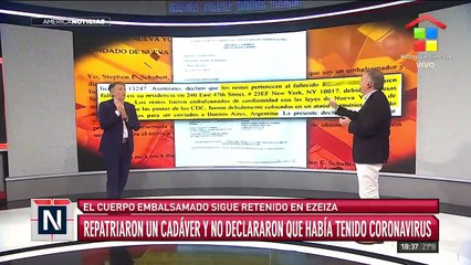 Repatriaron un cadáver y no declararon que había tenido coronavirus