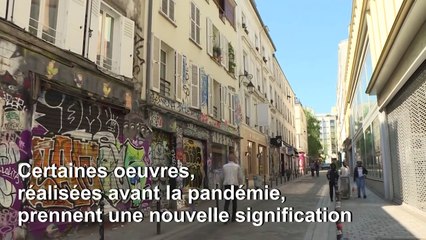 Sur les murs de Paris confiné, les "street artists" continuent de créer