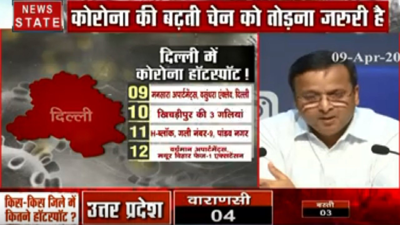 Coronavirus: 24 घंटे में कोरोना के 549 नए केस, कुल संख्या 5734, 166 की मौत- स्वास्थ्य मंत्रालय