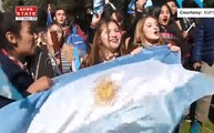 अर्जेंटीना के लियोनेल मेसी के फैंस ने मचाया धमाल