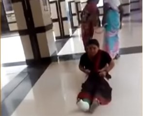 महाराष्ट्र: नांदेड के अस्पताल में स्ट्रेचर नहीं, मरीज को साड़ी में बांधकर खींचा