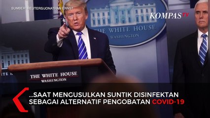 Warga AS Keracunan Ikuti Usul Trump Obati Corona dengan Suntik Disinfektan