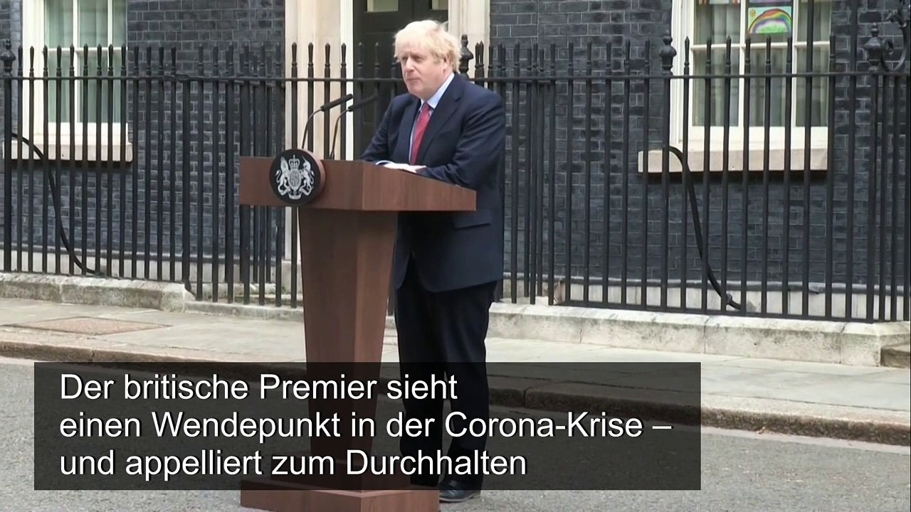 Boris Johnson ruft Briten zum Durchhalten in der Corona-Krise auf