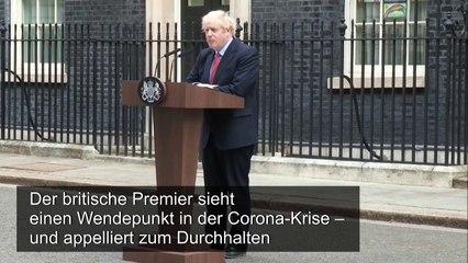 Boris Johnson ruft Briten zum Durchhalten in der Corona-Krise auf