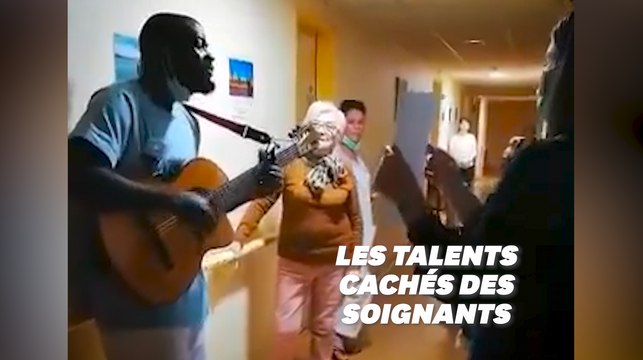 Dans un Ehpad, l'émouvante reprise de Les yeux de la mama de Kendji Girac par un soignant