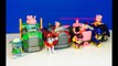 PEPPA PIG Toys Meets PAW PATROL PUPS and Rides Pup Mobliles-