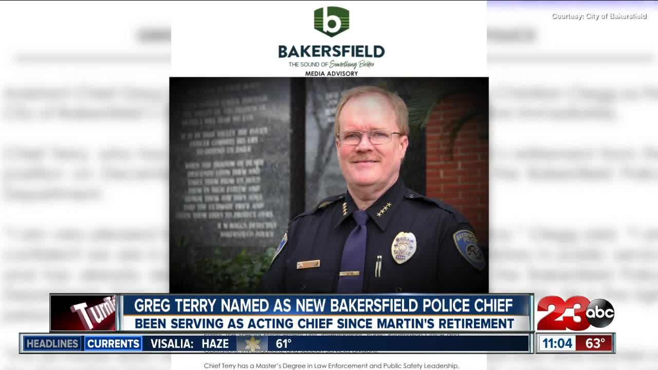 Assistant Chief Greg Terry has been selected as the City of Bakersfield
