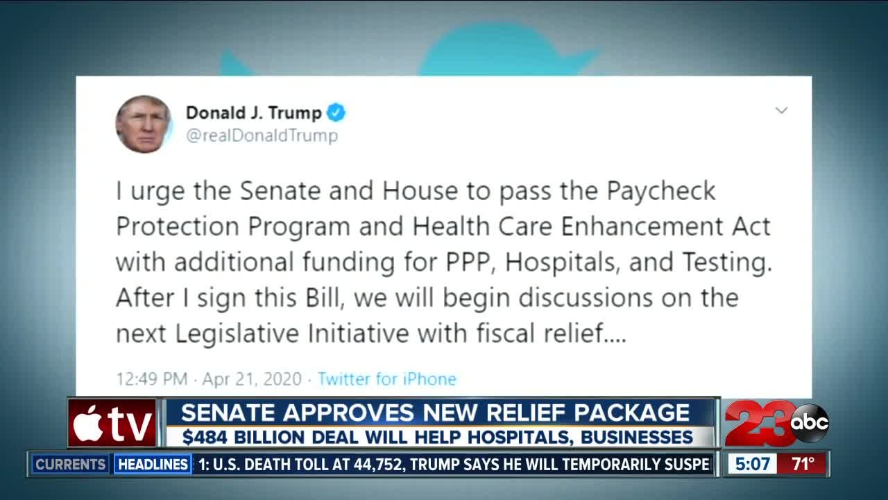 Senate approves relief package