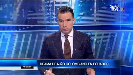 Niño colombiano vive dramática situación en Ecuador