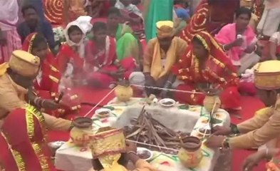 लोक सुराज अभियान के तहत सरकार ने 1100 जोड़ों का कराया विवाह