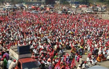 महाराष्ट्र में किसानों का महा मार्च, कर सकते है विधानसभा का घेराव