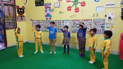 BRANCH popcorn international play school Parts of body activity rhymes __ lalganj st paul's school