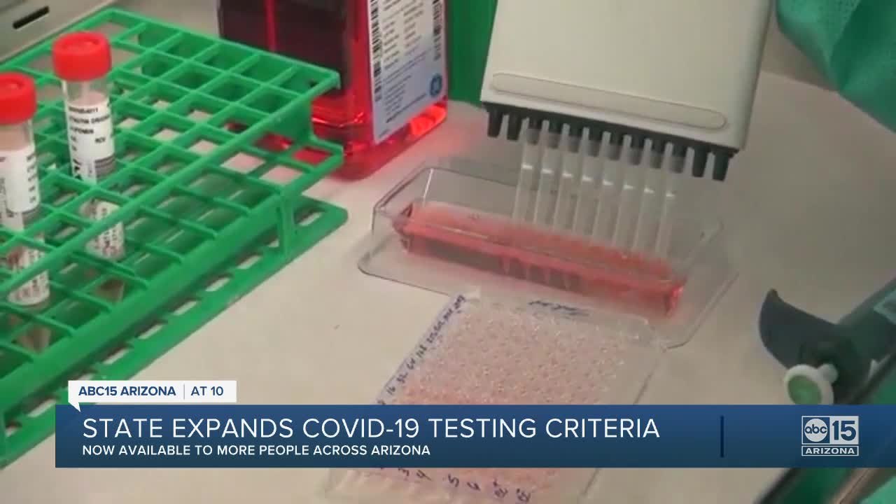 State expands COVID-19 testing criteria
