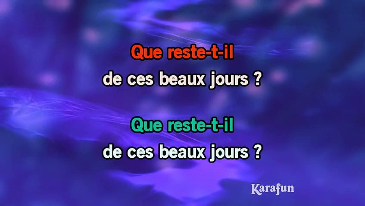 KARAOKE PATRICK BRUEL & LAURENT VOULZY - Que reste-t-il de nos amours