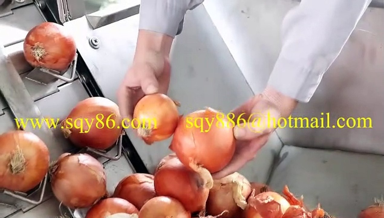 Full Automatic Yellow/Red/Purple Onion Dry Skin Different Layers Removing Machine