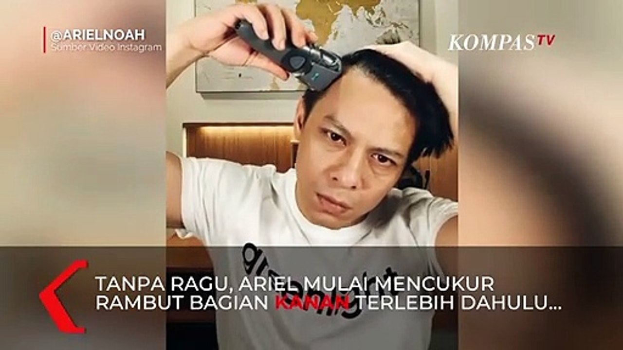 Ramadhan dengan Rambut Baru, Ariel Noah Potong Sendiri Rambutnya dengan Cukuran Kumis