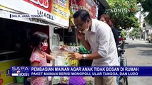 Relawan Bagikan Mainan Anak Agar Tak Bosan Dirumahaja