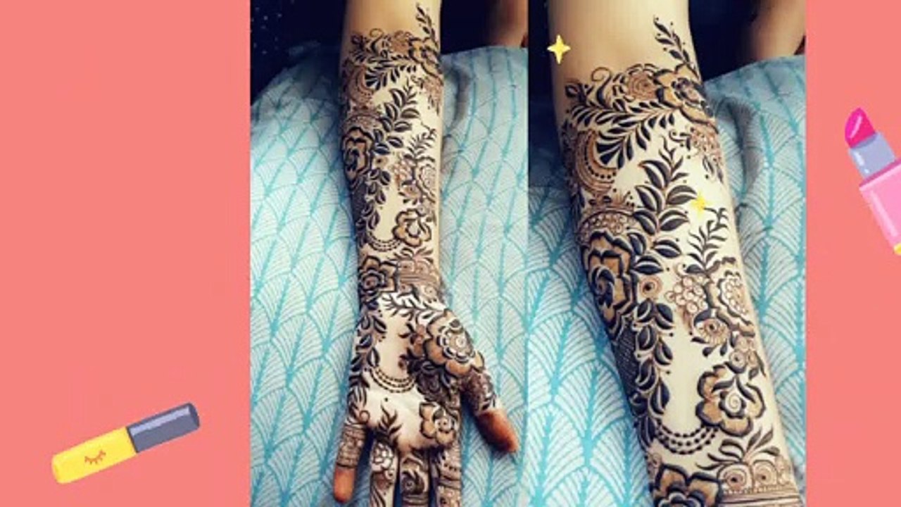 Floral Bridal Mehandi Design