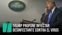 Trump propone utilizar luz UV o inyectar desinfectante en el cuerpo para eliminar el virus