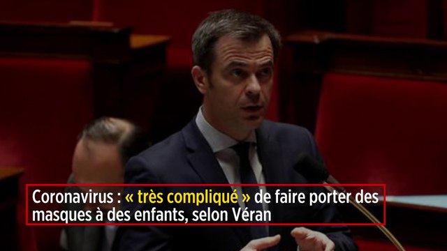 Coronavirus : « très compliqué » de faire porter des masques à des enfants, selon Véran
