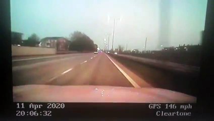 Police chase car at 151mph on M1