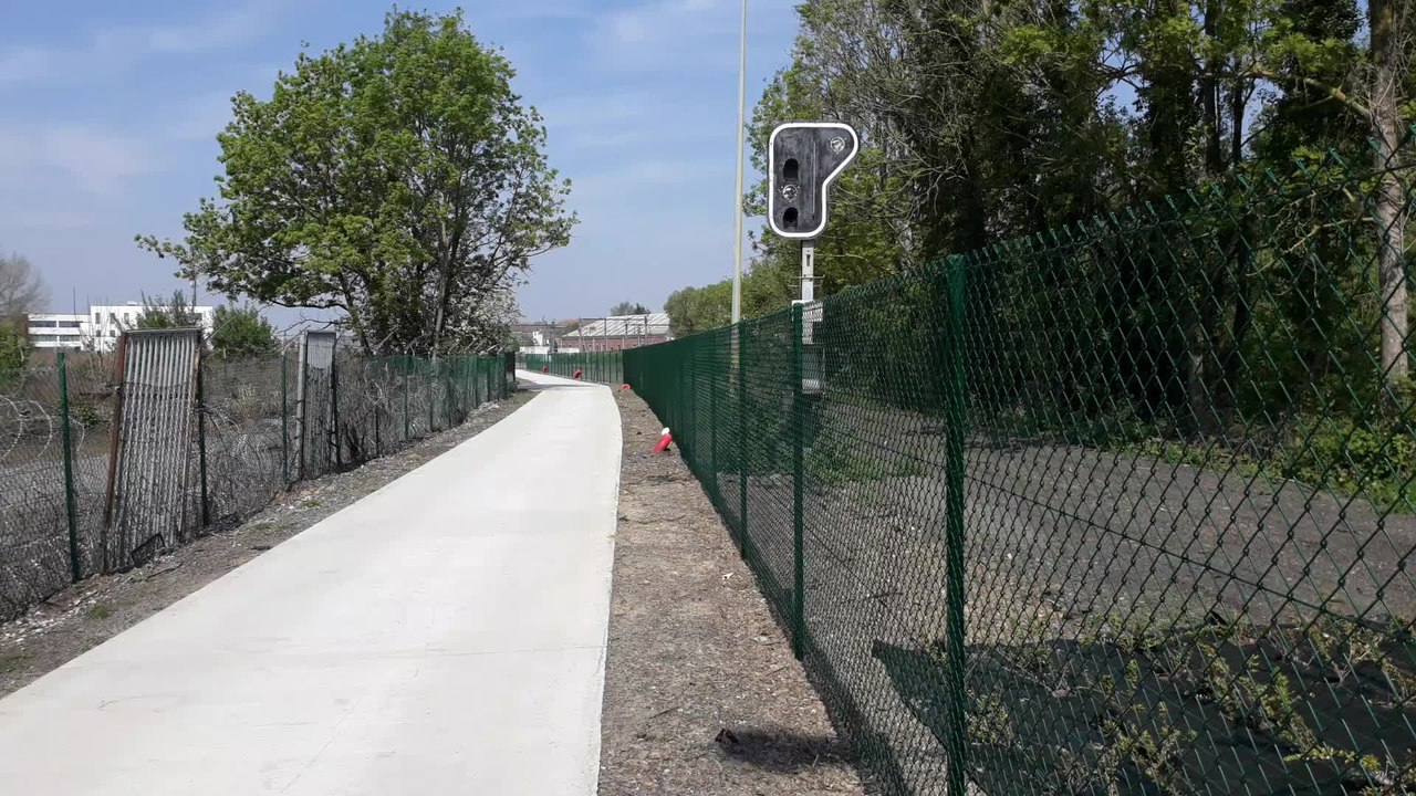 TOURNAI le nouveau ravel qui relie Tournai Orient a la Gare