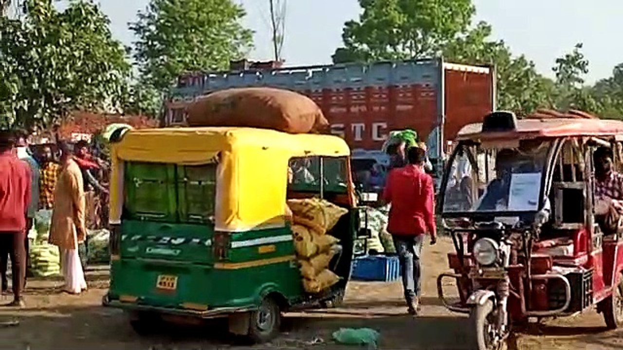 सिटी से बाहर लगी सब्जी मंडी जायजा लेने पहुंचे एसएसपी