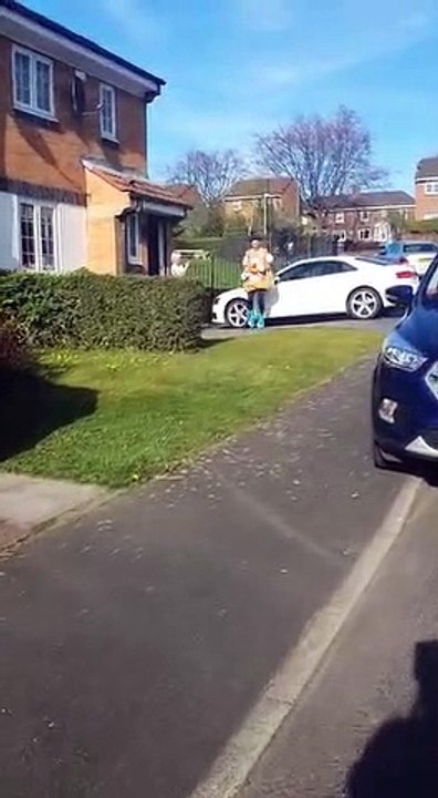 Neighbours gather together for street fitness session