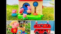 PEPPA PIG Toys Compilation- BUS RIDE and Fisher Price HOUSE-