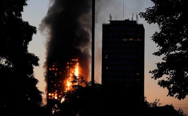 लंदन: बहुमंजिला इमारत में आग, 12 की मौत