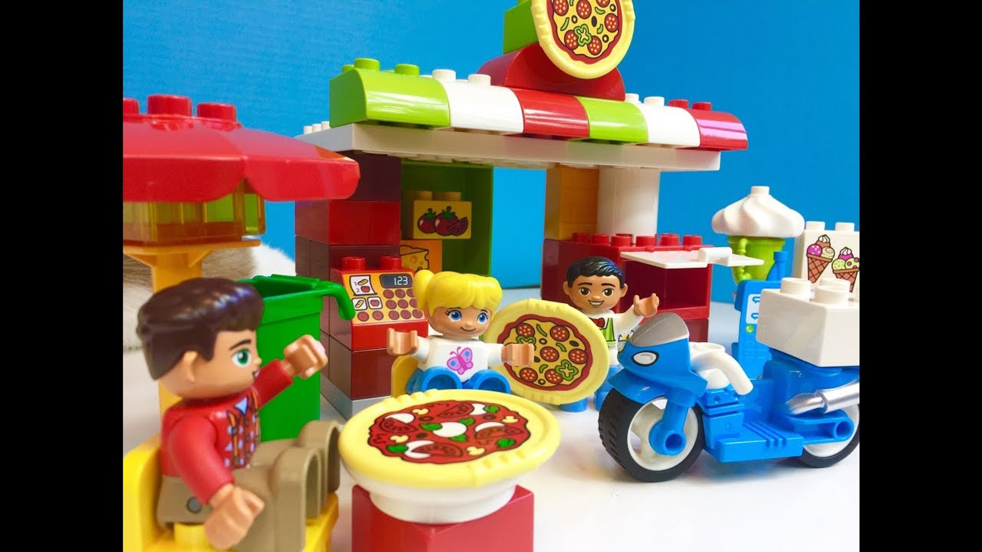 LEGO DUPLO My Town PIZZERIA Toy Opening Unboxing- - video Dailymotion