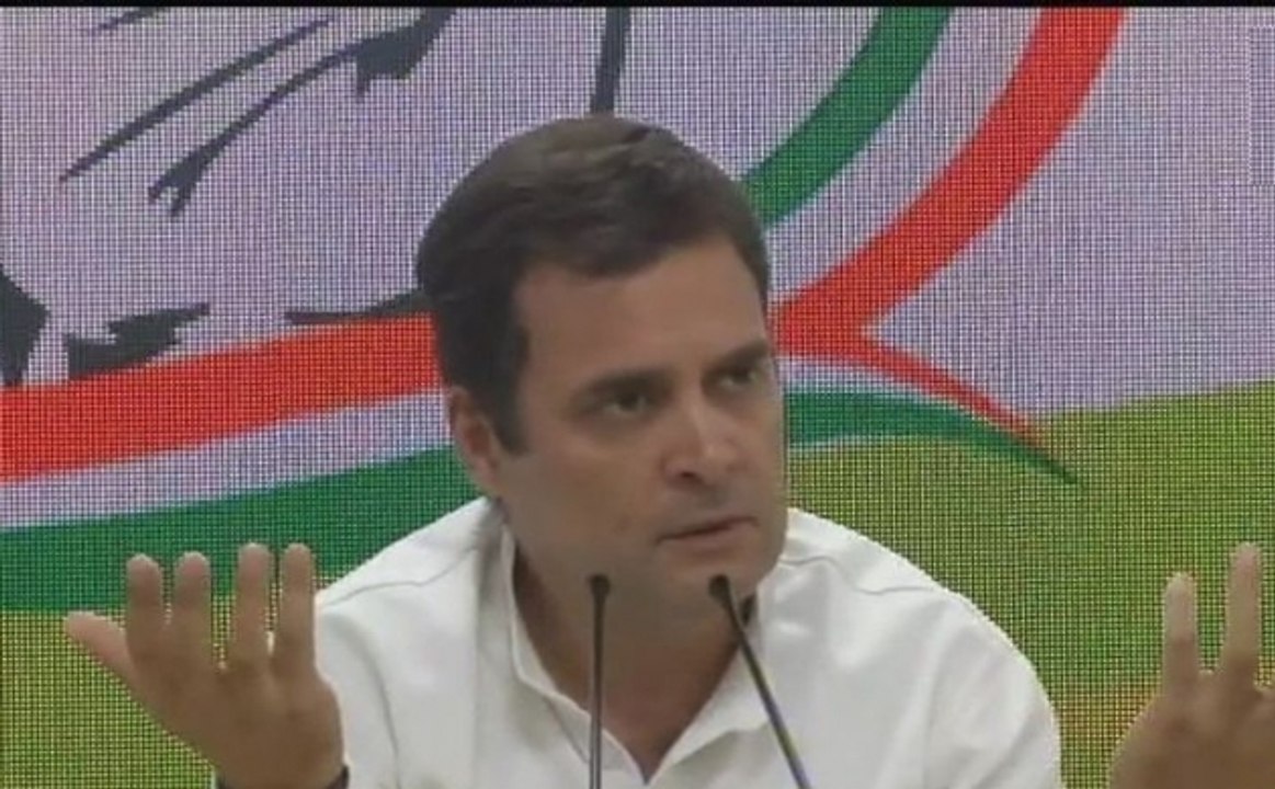 राहुल गांधी ने की प्रेस कॉन्फ्रेंस कर पीएम मोदी पर साधा निशाना