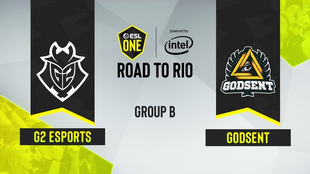 CSGO - GODSENT vs. G2 Esports [Dust2] Map 2 - ESL One Road to Rio - Group B - EU