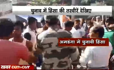 khabar Cut 2 Cut : बैरकपुर में चार हिंसा और हंगामा