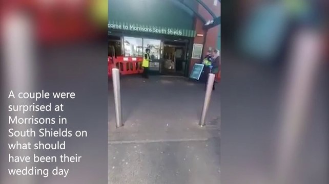 Surprised at Morrisons on what should have been their wedding day