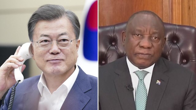 문 대통령, 남아공 정상과 통화... 참전국 마스크 지원 검토 / YTN