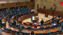 La Asamblea de Madrid celebra su primer Pleno semipresencial