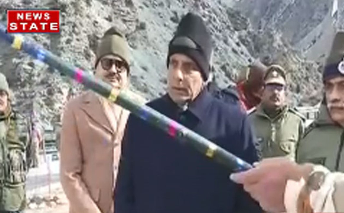 आईटीबीपी के जवानो के साथ राजनाथ सिंह ने मनाया न्यू ईयर