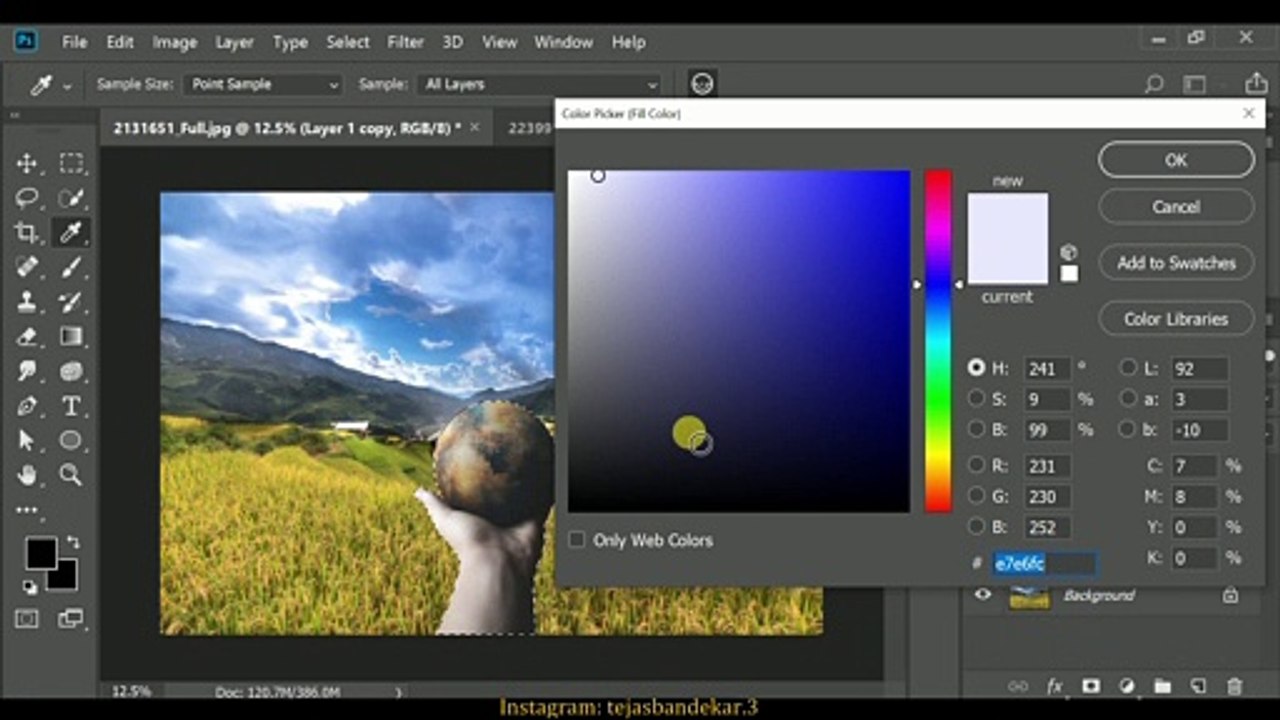 How to combine two images in Photoshop | Photoshop Artwork | Tejas Bandekar