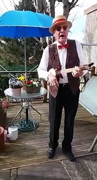 Ken fundraising for Age UK during the lockdown