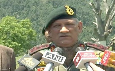 सेना प्रमुख ने कहा, सीमा पर शांति के लिए पाक बंद करे घुसपैठ