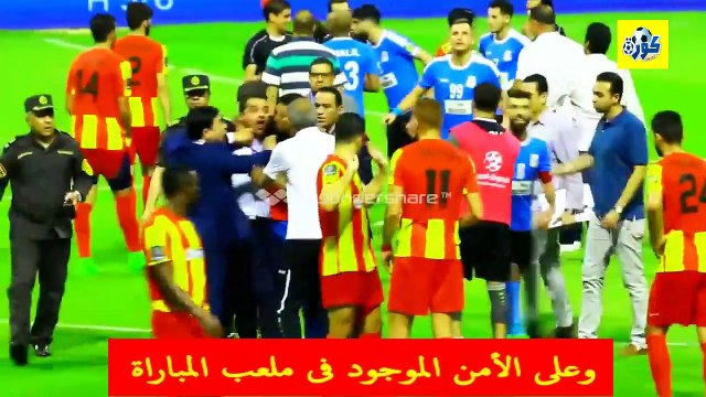 ضرب الحكم ابراهيم نور الدين نهائى البطولة العربية الفيصلى الأردنى أمام الترجى التونسى