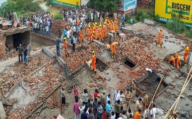 गाजियाबाद में निर्माणाधीन पांच मंजिला इमारत धाराशायी, 2 लोगों की मौत