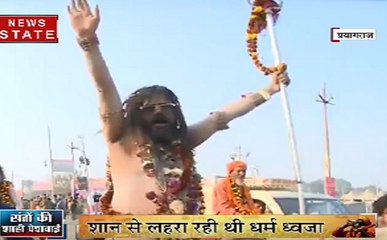 Kumbh 2019: भव्य तरीके से निकाली गई पेशवाई, हाथी, घोड़े और ऊंट भी हुए शामिल