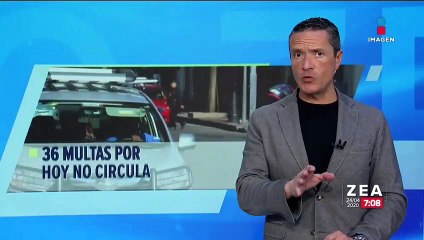 Multan a 36 conductores por violar el Hoy No Circula