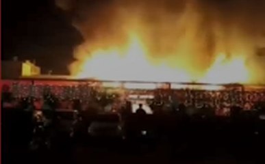 पंजाब के जिरकपुर में लगी भीषण आग