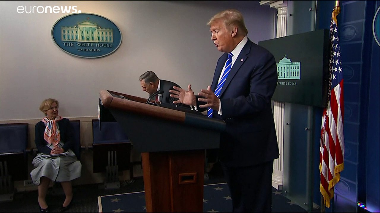 Trump relativiert desinfektionsmittel-aussagen als sarkasmus