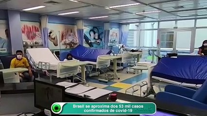 Brasil se aproxima dos 53 mil casos confirmados de covid-19