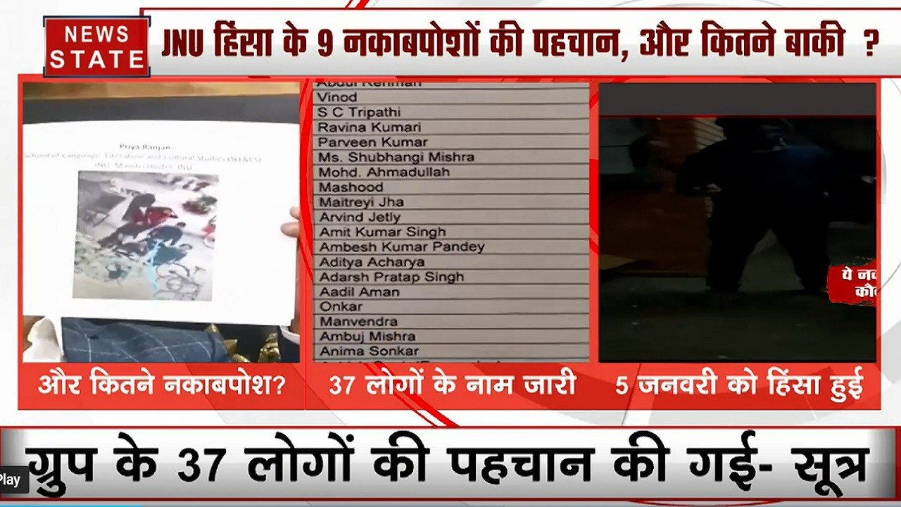 JNU हिंसा में Unity Against Left नाम के व्हाट्सएप ग्रुप की पहचान, Group के 37 लोगों की पहचान की गई